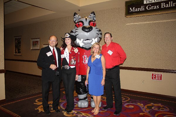 Bruce, Chloe, mascot, Kathy and Rollie